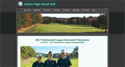 Desktop Screenshot of cantonhighschoolgolf.com